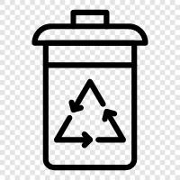 Papierkorb, Recycling, Abfallwirtschaft, grünes Wohnen symbol