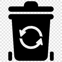 recycle bin for garbage, recycling bin for glass, recycling bin for plastic, recycle bin icon svg