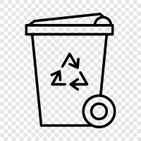 recycle bin for plastics, recycle bin for glass, recycle bin for paper, recycle bin icon svg