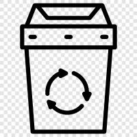 recycle, bin, garbage, recycling icon svg