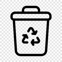 recycle, garbage, recycle receptacle, garbage receptacle icon svg