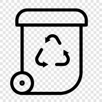 recycle, garbage, garbage can, recycling icon svg