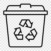 recycle, recycling, garbage, garbage can icon svg