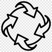 recycle, recycling, garbage, waste icon svg
