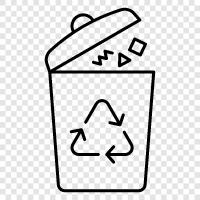 Recycling, Müll, Abfall, Mülleimer symbol