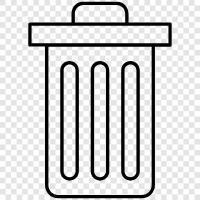 recycle, garbage, dumpster, garbage can icon svg