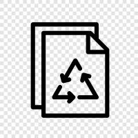 recycled paper products, recycled paper market, recycled paper industry, recycled paper icon svg