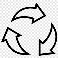 recycling, recycling programs, municipal, curbside icon svg