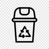 recycling bin, garbage bin, waste bin, recycle bin icon svg