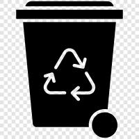 recycling bin for glass, recycling bin for plastic, recycling bin for paper, recycling bin icon svg