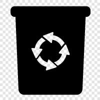 recycling bin, paper recycling bin, plastic recycling bin, blue recycling bin icon svg