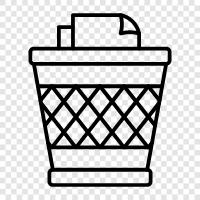 recycling bin, garbage bin, waste bin, garbage can icon svg