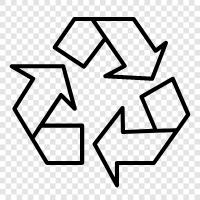 recycling center, recycling process, recycling materials, recycling services icon svg