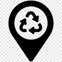 RecyclingZentren, RecyclingDienstleistungen, RecyclingMaterialien, RecyclingProzess symbol