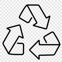 recycling, rubbish, garbage, composting icon svg