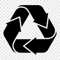 recycling, recycled, recycling materials, recycling process icon svg