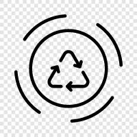 Recycling, Abfall, Müll, Gemeinde symbol