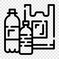 recycling, bag, bottle, container icon svg