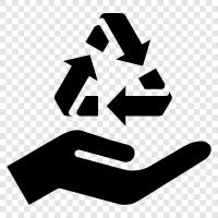 :: рециркуляция, отходы, мусор, сбор мусора Значок svg
