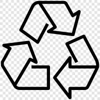 recycling, waste management, garbage, garbage collection icon svg