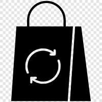 recycling, plastic, bag, garbage icon svg