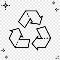 recycling materials, recycling process, recycling equipment, recycling centers icon svg