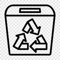 recycling, garbage, garbage can, recycling center icon svg