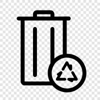 Recycling, Trash Removal, Garbage Can, Trash Collection icon svg