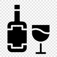Rotwein, Weißwein, Weinprobe, Weingeschichte symbol