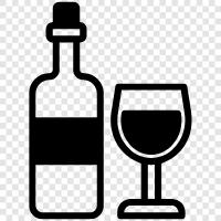 Rotwein, Weißwein, Schaumwein, Sherry symbol