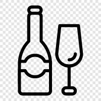 red wine, white wine, sparkling wine, fortified wine icon svg