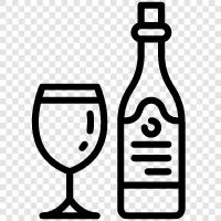 kırmızı şarap, beyaz şarap, parıldayan şarap, tatlı şarap ikon svg