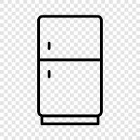 refrigerator, freezer, kitchenette, appliance icon svg