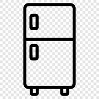 Refrigerator, Ice Maker, Water Filter, Fridge icon svg