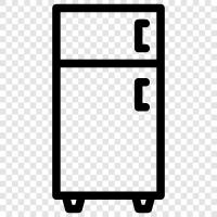 Kühlschrank, Kühlschrank mit Gefrierfach, Gefrierschrank, Klimaanlage symbol