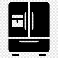 refrigerator, freezer, food, groceries icon svg