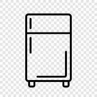 refrigerator, freezer, food, groceries icon svg