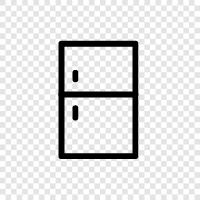 refrigerator, side by side refrigerator, built in refrigerator, top loading refrigerator icon svg