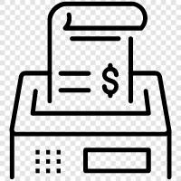 register, cash, funds, counting ikon svg