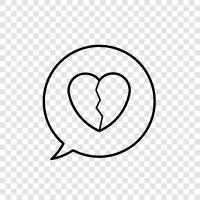 relationship, breaking up, divorce, break up icon svg