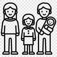 relationships, parenting, siblings, cousins icon svg