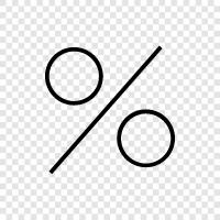 relative percent, decimal percent, percentage, percentage change icon svg