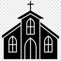 Religion, Kirchenbesuch, Christentum, Protestantismus symbol