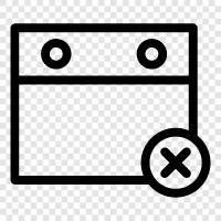 Remove Calendar, Remove Calendar App, Remove Calendar From Phone, Remove Calendar From icon svg