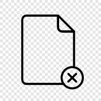 Удалить документ, удалить pdf, удалить док, удалить файл Значок svg