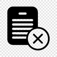 Remove Documents, Delete Document, Delete Documents, Remove Document icon svg