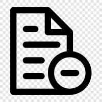 Remove Documents, Delete Document, Delete Documents, Remove Document icon svg