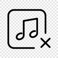 Remove Music from iPhone, Remove Music from iPad, Remove Music from iPod, Remove Music icon svg