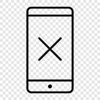 Remove phone, Remove phone from phone, Remove phone from account, Remove smartphone icon svg