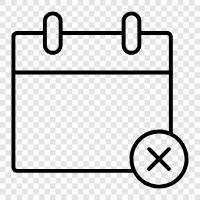 Remove schedule from, Remove schedule icon svg